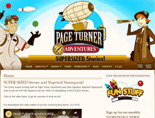 Tablet Screenshot of pageturneradventures.com